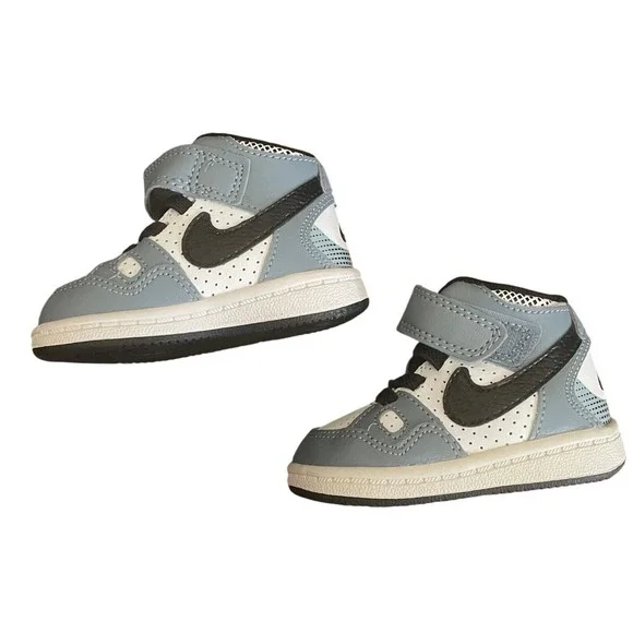 Nike Son of Force Mid Toddler Shoes 2C Gray White 615162 Basketball Streetwear - Picture 3 of 7